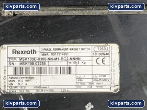 Bosch Rexroth MSK100D-0300-NN-M1-BG2-NNNN Permanent Motor – actual item, photo 2 of 6