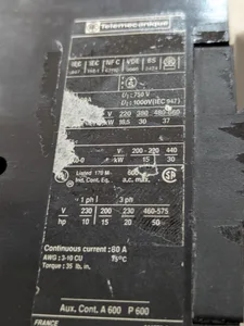 Telemecanique LC1 D6511 Contactor