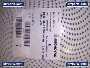 Megadyne 010030263437 Belt 75 AT10 10600 Steel Cord – actual item, photo 2 of 4