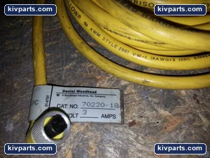 Daniel Woodhead 70220-18 Safety Yellow Cord – actual item, photo 2 of 3
