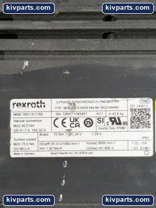 Bosch Rexroth MSKY01D-0450-NN-M1-BG2-NNNN Synchronous Motor – actual item, photo 5 of 6