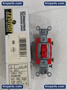 Leviton 1121-2R Grounding Toggle Switch – actual item, photo 2 of 3