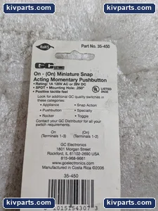 GC Electronics 35-450 Momentary Pushbutton Switch – actual item, photo 3 of 5