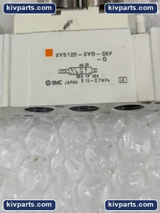 SMC SY5120-5YO-C6F-Q 5 Port Solenoid Valve – actual item, photo 4 of 5