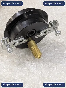 NKS Panel Mount Bourdon Tube Pressure Gauge 0-10 MPa JIS Class 1.6 Rear Brass – actual item, photo 2 of 4