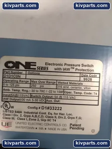 United Electric D1D1C0N 0-125 PSI Industrial Control – actual item, photo 2 of 3