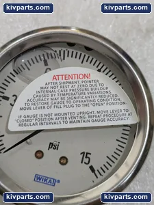 WIKA PSI Liquid Filled Pressure Gauge – actual item, photo 5 of 9