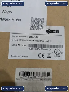 WAGO 852-101 1 Industrial Switch – actual item, photo 3 of 7