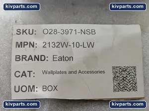 Eaton 2132W-10-LW Wall Plaes – actual item, photo 3 of 10