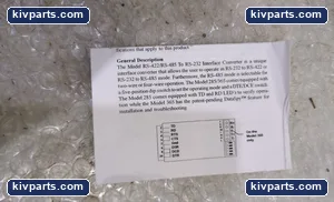 RS-422/RS-485 RS-232 Interface Converter – actual item, photo 8 of 8