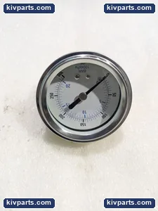 STAINLESS STEEL BAZEL PRESSURE GAUGE 0-300 0-20 BAR 100X KPA PSI – actual item, photo 3 of 6