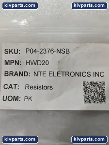 NTE HWD20 Flameproof Metal Film Resistor – actual item, photo 2 of 7