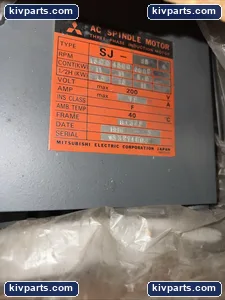 Mitsubishi SJ-15A AC Spindle Motor – actual item, photo 3 of 4
