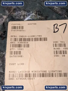 Chicago Miniature CMD15-21SRC/TR8 Electronic Component – actual item, photo 2 of 4