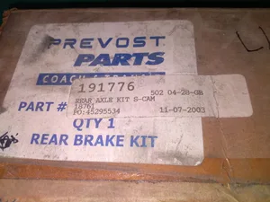 Prevost 191776 Rear Axle S-Cam Brake