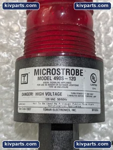 Tomar Electronics 490S-120 Red Strobe Beacon Light – actual item, photo 2 of 4