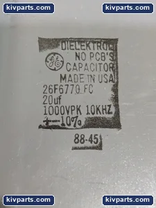 General Electric 26F6770 Dielektroi Pcb's Capacitor – actual item, photo 2 of 5