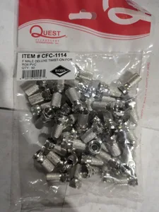 Quest CFC-1114 Female RG6 PVC