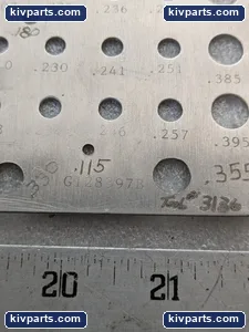 Imperial Wire and Drill Bit Gauge – actual item, photo 5 of 8