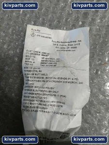 ITT 5-F-428-TEB-8-0-4-17-31-A205 PureFlo SS Diaphragm Valve – actual item, photo 3 of 4