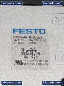 Festo CPE24-M1H-5L-3/8 Way Pneumatic Solenoid Valve – actual item, photo 4 of 5
