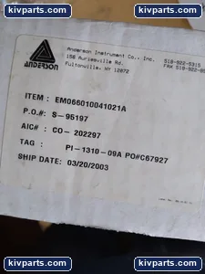 Anderson EM066010041021A Pharmaceutical Pressure Gauge – actual item, photo 2 of 4