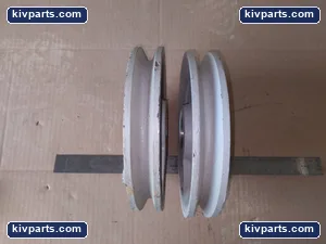 Grooved V-Belt Pulley Sheave 889B Cast Iron 8.5-9 In Keyed Bore Industrial Each – actual item, photo 2 of 3