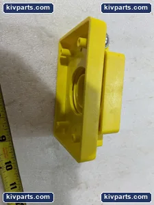 2/ORDER Yellow Hinged Receptacle Cover – actual item, photo 3 of 4