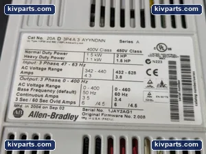 Allen-Bradley 20AD3P4A3AYYNDNN PowerFlex 70 VFD – actual item, photo 2 of 5