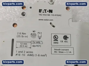 Eaton FAZ-XAA-NA – actual item, photo 5 of 8