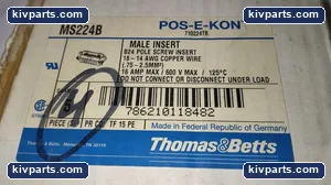 Thomas & Betts MS224B MALE CONNECTOR – actual item, photo 2 of 6