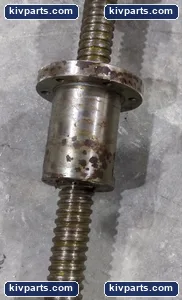 Ball Screw Assembly Flanged Nut External Return Tubes Stepped Threaded Journal – actual item, photo 3 of 4