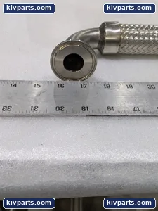 FLEX HOSE CONNECTOR ADAPTER CLAMP TO CLAMP 1.0 X 1.0 – actual item, photo 2 of 5
