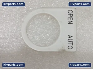 IDEC 10/ORDER Plate Engraved White Pushbutton – actual item, photo 2 of 5
