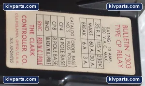 Cleveland Ohio A9-244785 7303 Type CP Control Relay – actual item, photo 3 of 7