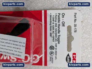 GC Electronics 35-178 Paddle Toggle Switch – actual item, photo 3 of 5