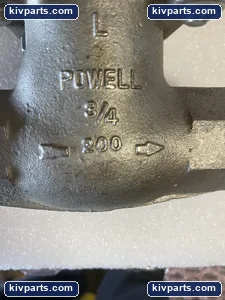 Powell 2341TN0TXXX Figure 2341 Check Valve – actual item, photo 3 of 6