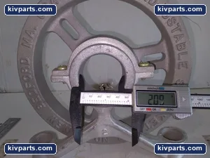 Babbitt No. 2 Adjustable Sprocket Rim Chainwheel Cast Iron Valve Wheel Operator – actual item, photo 2 of 3
