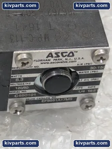 ASCO 8551A017MS Series 8551 Solenoid Spool Valve – actual item, photo 3 of 5