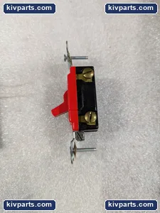 Leviton Grounding Red Toggle Switch – actual item, photo 4 of 8