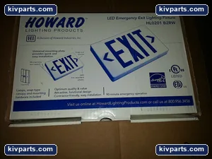 Howard HL0201 Exit Lighting Fixture Battery – actual item, photo 2 of 3