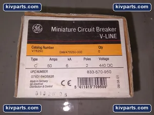 General Electric V76250 V-Line Miniature Circuit Breaker – actual item, photo 3 of 5