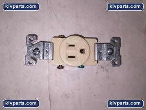Cooper 817V-BOX Ivery Single Receptacles – actual item, photo 2 of 5