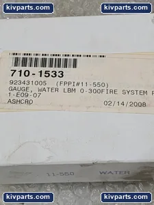 Ashcroft 35-W1005P-02L-XUL Water Pressure Gauge – actual item, photo 2 of 6