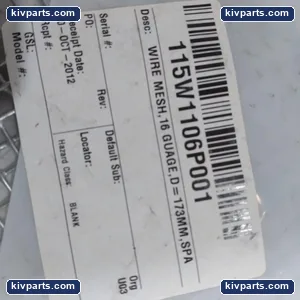 115W1106P001 Wire Mesh Screen Disc 16 Gauge – actual item, photo 3 of 4