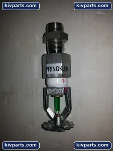 Fesco Fire Sprinkler Head Pendent 200F Green Bulb 1/2 Inch NPT Chrome Industrial – actual item, photo 2 of 2