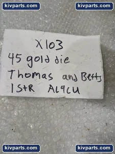 Thomas & Betts AL9CU DIE 45 Gold Lug – actual item, photo 4 of 5