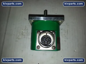 Rotary Shaft Encoder Square Flange Mount MS 6 Pin Connector Green Industrial – actual item, photo 2 of 3