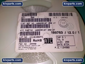 ATC 600S9R1BT250XT RF High-Q Ceramic Capacitor – actual item, photo 2 of 3