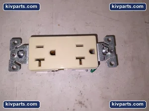 Cooper 6352V-BU Decorator Duplex Receptacles – actual item, photo 3 of 6